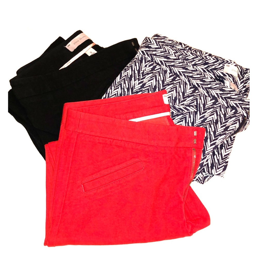 LOT OF THREE Gap Ultra Skinny Pants